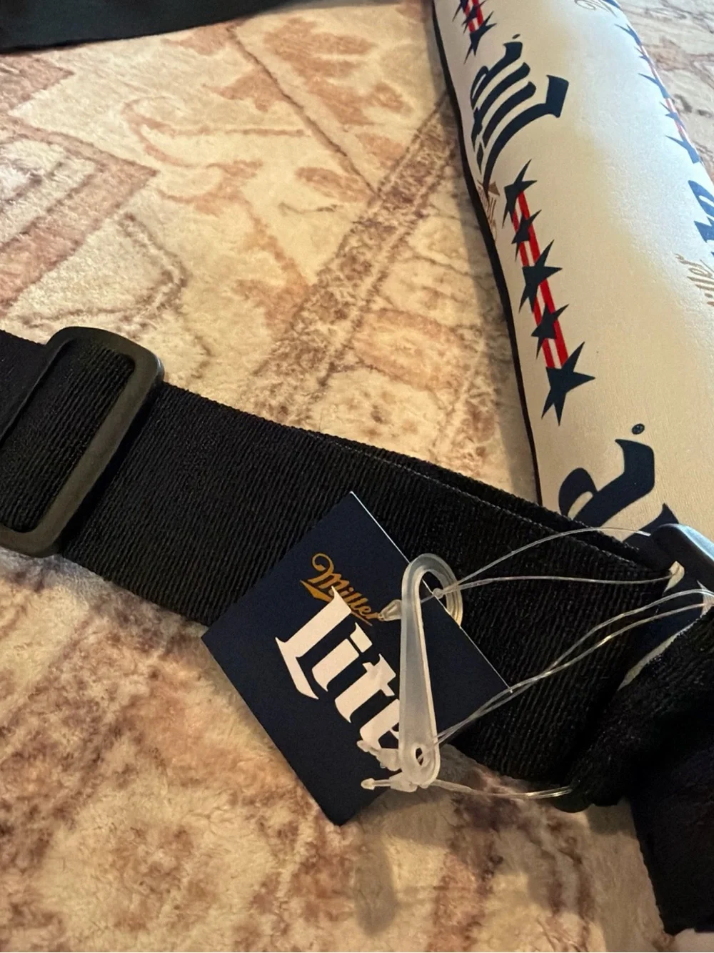 Miller Lite Branded White Neck Cooler Strap - Picture 7 of 10